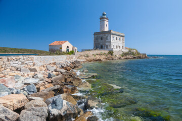Olbia's iconic landmark lighthouse