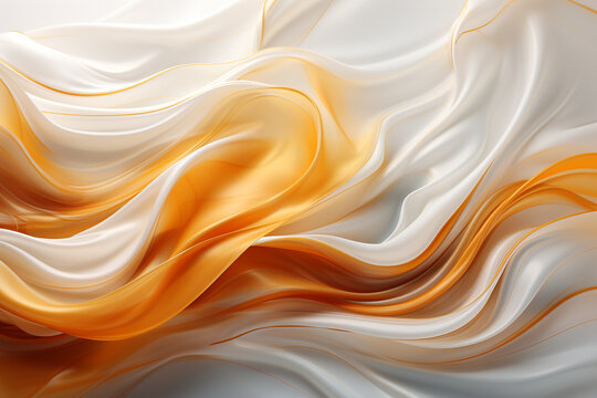 Abstract background with gold and pearl white hues.