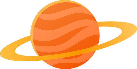 Orange Saturn Planet © Rolling Stones