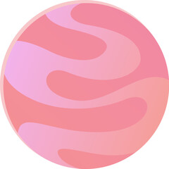 Beautiful Pink Planet