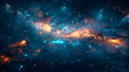 Captivating Space Exploration Concept: Planetary Cluster Floating Through Starry Galaxy. Concept Space Exploration, Planetary Cluster, Starry Galaxy, Captivating Concept