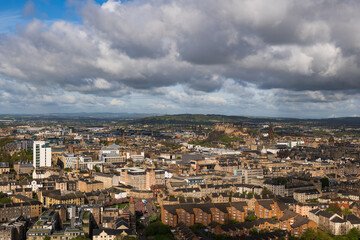 Edinburgh City Aerial View Cityscape - 750498444