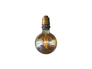 Isolated antique oil lamp with vintage charm amidst glass bottles, emitting a soft light, perfect for Christmas decoration