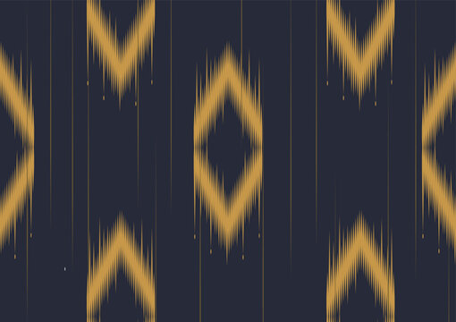 Geometric ethnic oriental ikat seamless pattern traditional Design for background,carpet,wallpaper,clothing,wrapping,Batik,fabric,Vector illustration.embroidery style,ikat native fabric cloth