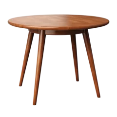 Fotobehang Wooden round table isolated with clipping path. © Stockistock