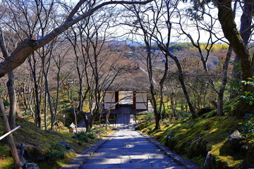 Jojakkoji Temple, a Buddhist temple in a serene forest at Sagaogurayama Oguracho, Ukyo Ward, Kyoto, Japan