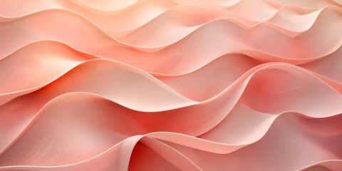 Otherworldly abstract landscape red desert in unexpected colors with wavy dunes