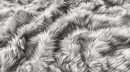 soft grey fur in a seamless pattern, creating a serene backdrop, a soothing atmosphere SEAMLESS PATTERN.