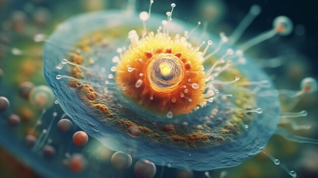 Amoeba is a group of animals with 1 cells and differential interference contrast microscopic
