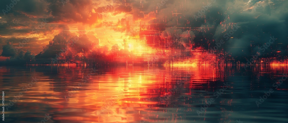 Aufkleber video damage glitch error pixel noise unique design