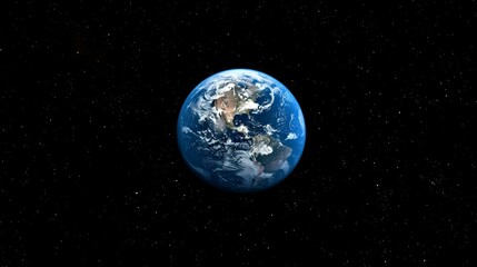 Space view of Earth with copy space ideal for background or wallpaper. Concept Space View, Earth, Copy Space, Background, Wallpaper