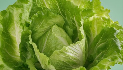 Obraz premium Isolated green and fresh lettuce.