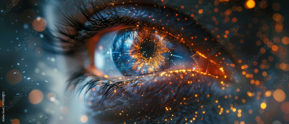 Poster the concept behind ai (artificial intelligence). deep learning. the gui (graphical user interface)..