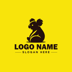 koala logo icon koala animal modern minimalist business logo editable vector