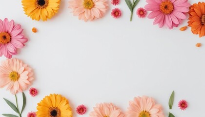 Obraz premium frame of flowers