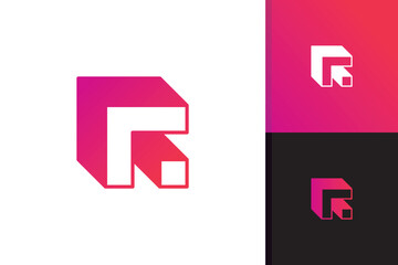 arrow logo design vector template - obrazy, fototapety, plakaty