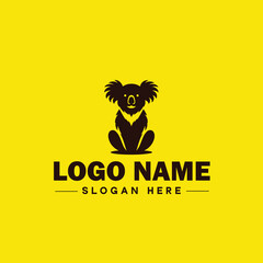 koala logo icon koala animal modern minimalist business logo editable vector