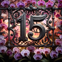 Timeless 15th Anniversary with Orchids and Ironwork