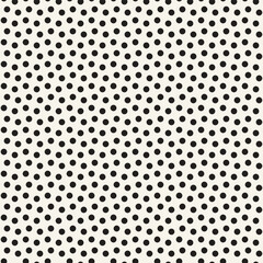 Vector seamless pattern. Repeating geometric elements. Stylish monochrome background design. - 750518025