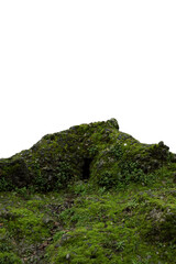 Fototapeta na wymiar stone wall with moss