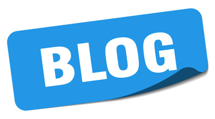 blog sticker. blog label