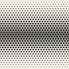 Vector seamless pattern. Repeating geometric elements. Stylish monochrome background design. - 750523294