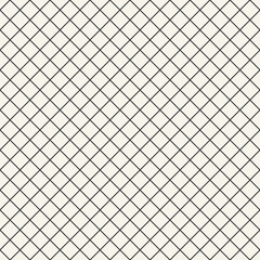 Vector seamless pattern. Repeating geometric elements. Stylish monochrome background design. - 750526084