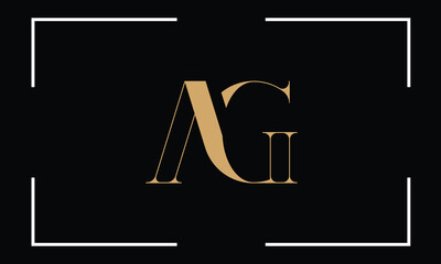 AG, GA, A, G, Abstract Letters Logo Monogram