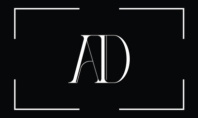 AD, DA, A, D, Abstract Letters Logo Monogram