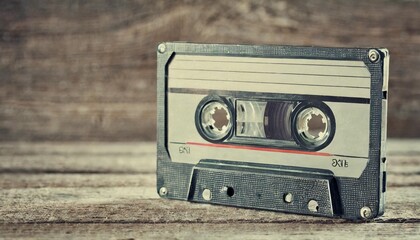 retro styled image of an old compact cassette