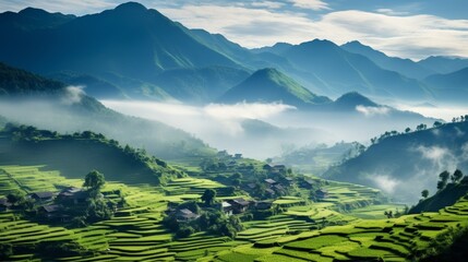 panorama of the mountains