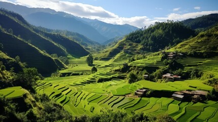 panorama of the mountains