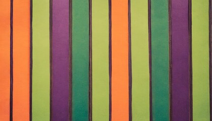 retro stripe pattern in green purple orange and violet