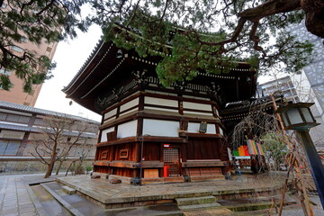 Chohoji (Rokkakudo) Temple, a Historic hexagonal Buddhist temple at Donomaecho, Nakagyo, Kyoto,...