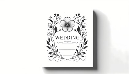 Elegant Minimalist Wedding Invitation Design