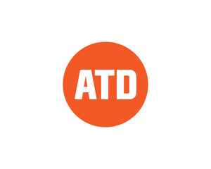 ATD logo design vector template