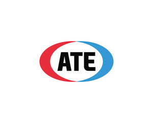 ATE logo design vector template
