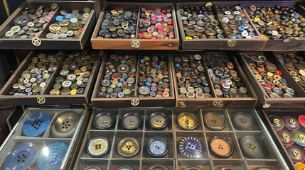 Fototapeta na wymiar A display case filled with lots of different types
