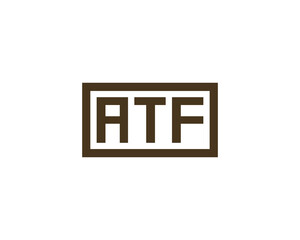 ATF logo design vector template