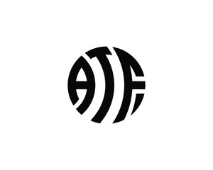 ATF logo design vector template - obrazy, fototapety, plakaty