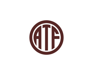 ATF logo design vector template - obrazy, fototapety, plakaty