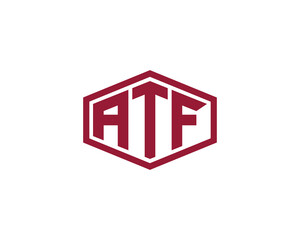 ATF logo design vector template