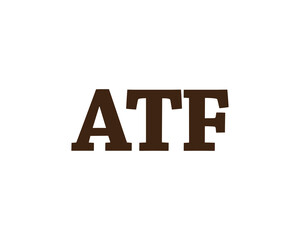 ATF logo design vector template
