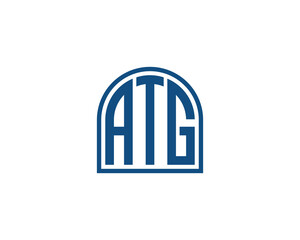 ATG logo design vector template