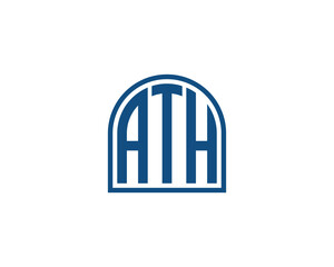 ATH logo design vector template