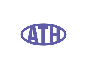 ATH logo design vector template
