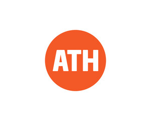 ATH logo design vector template