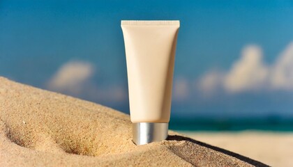 sand cosmetic tube 1