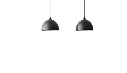 Hanging bulb for interior design isolated on transparent background 