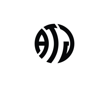ATJ Logo design vector template
